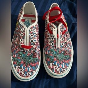 Brand new where’s Waldo Vans! Size 7.5
